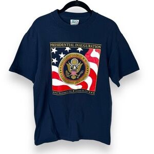 2001 Inauguration T-Shirt Mens Size Large Bush‎ Cheney Y2K Patriotic Unisex USA